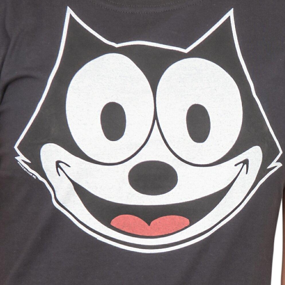 Felix the Cat Face Outline Adult Unisex Retro Animation Gift Idea T-shirt