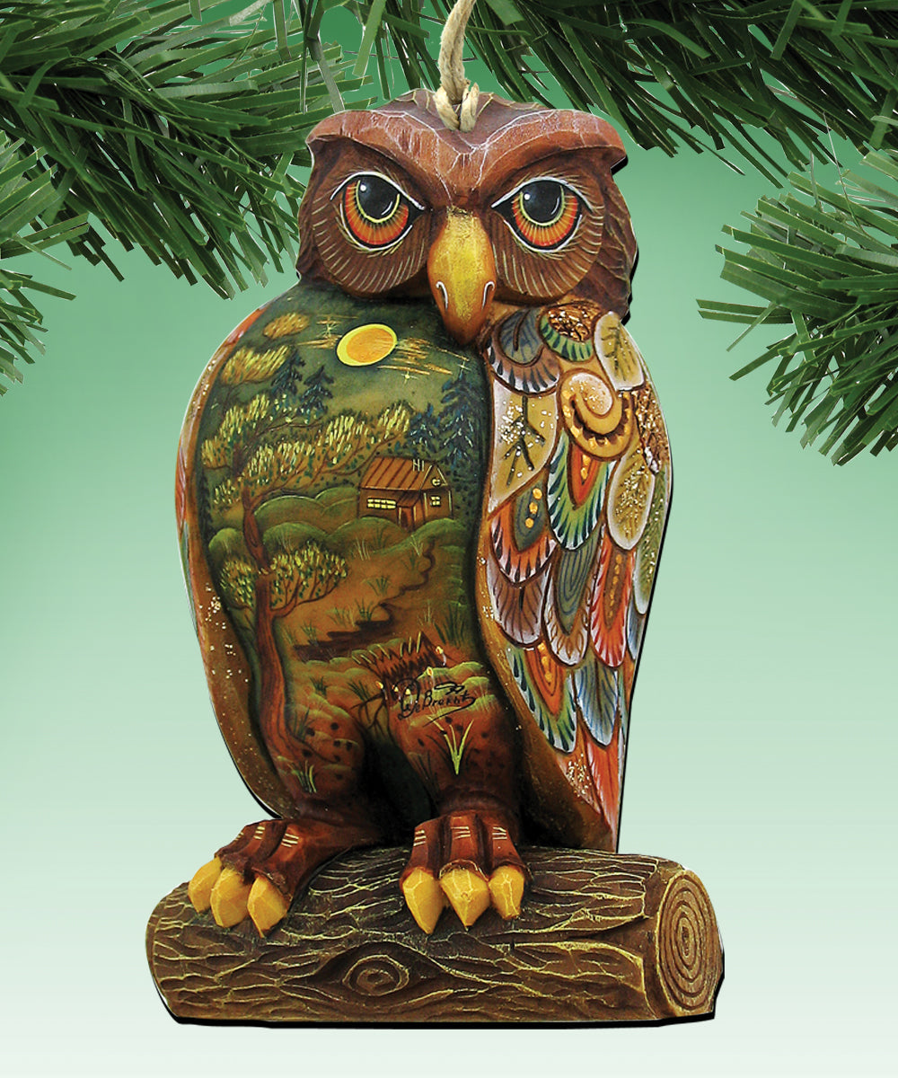 Classic Halloween Wooden Ornaments Set of 3 by G. DeBrekht - Christmas Décor - 8100084S3