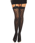 Dreamgirl Knitted Leopard Design Thigh High Stockings