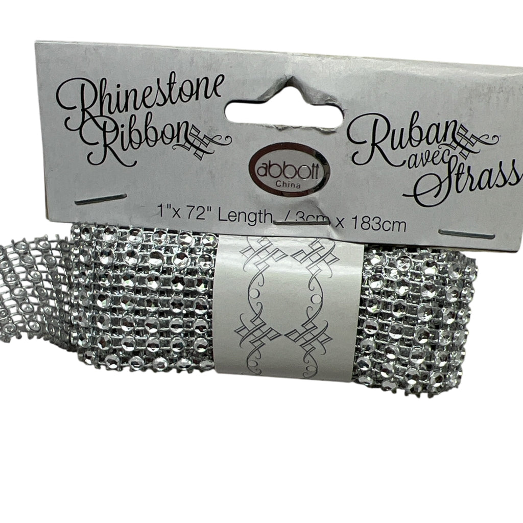 Rhinestone Mesh Ribbon