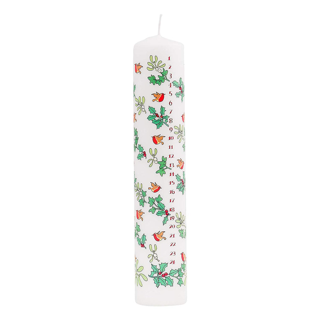 Holly and the Ivy Advent Pillar Candle