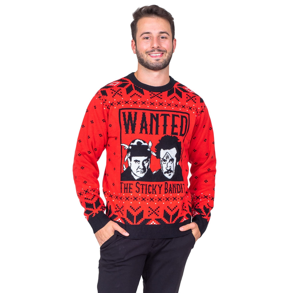 Funniest Xmas Movie Ever Wanted Bad Guys Unisex Ugly Christmas Sweater
