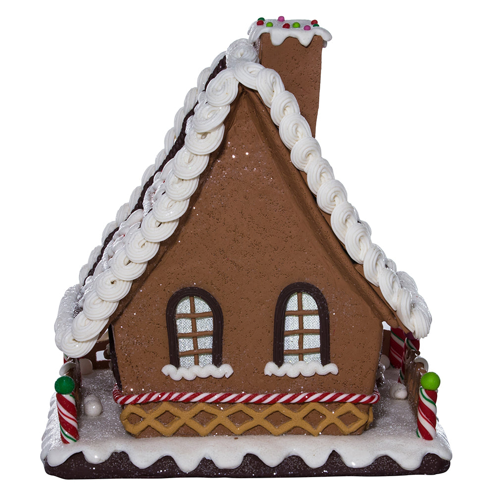 Gingerbread LED Candy House Table Piece