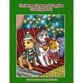 Christmas Dogs and Puppies Coloring Book: Adult Coloring Book Holiday Christmas Dogs and Puppies - Paperback