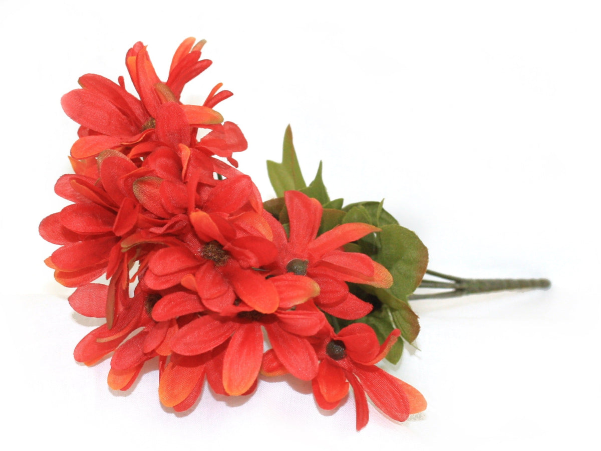 12.5" Daisy Bush x 6 red