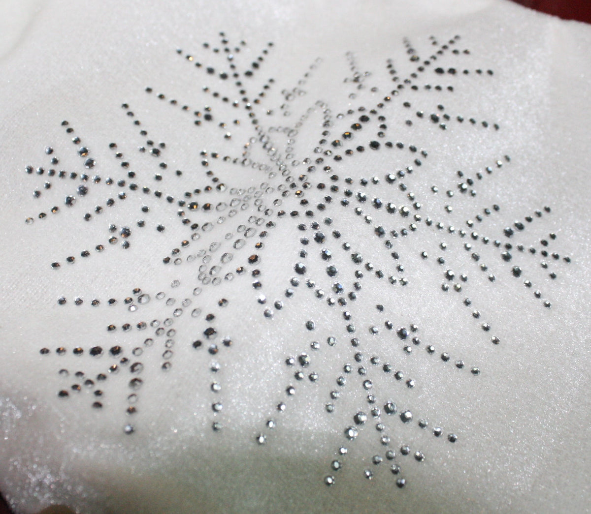 20 Inch Sequin Snowflake Stocking