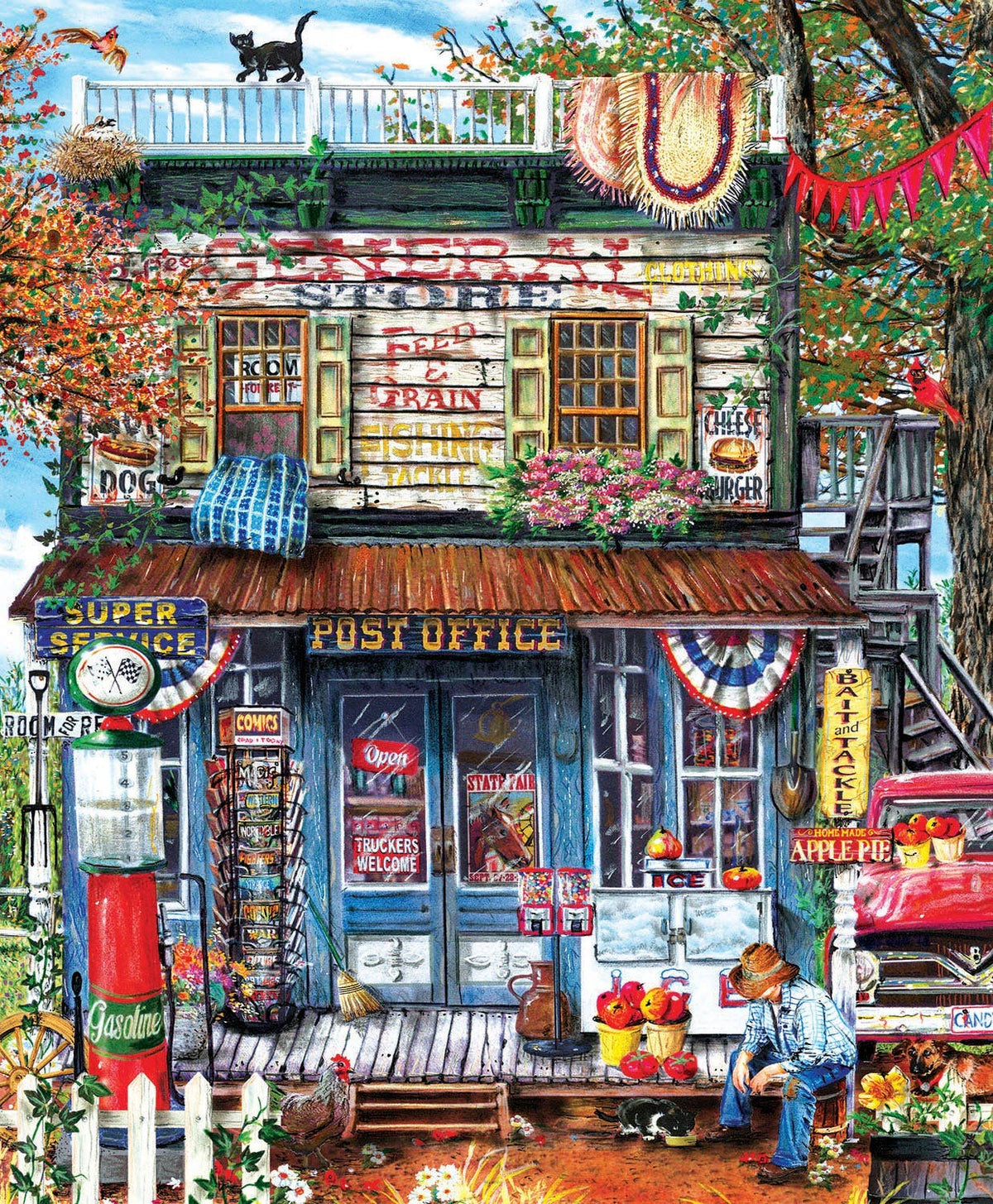 Hanging Out At The General Store 1000 Piece Jigsaw Puzzle