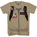 Ghostbuster Adult Short Sleeve Costume T-shirt with Back Print