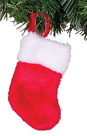 Mini Stocking With Plush Cuff - 6 inch