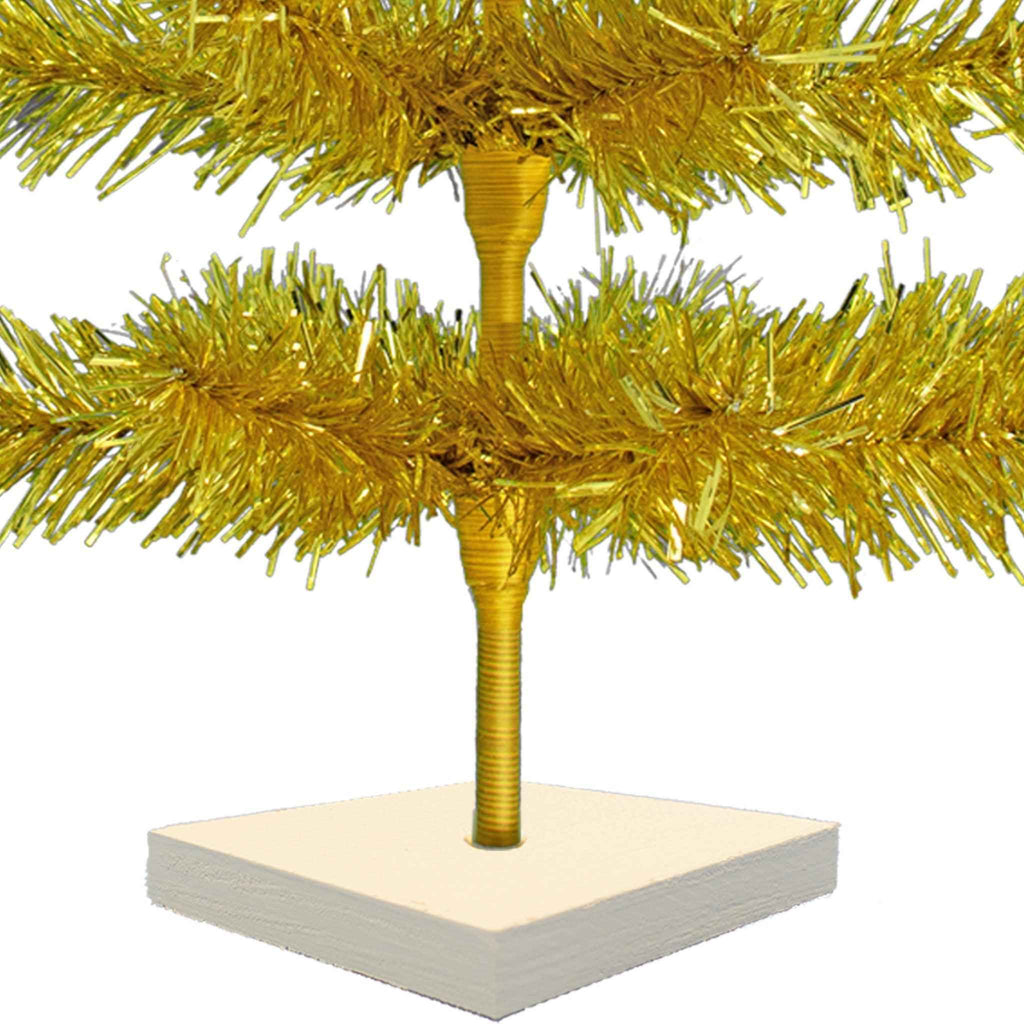 Gold Tinsel Christmas Tree