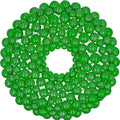 Green Ball Ornament Wreath