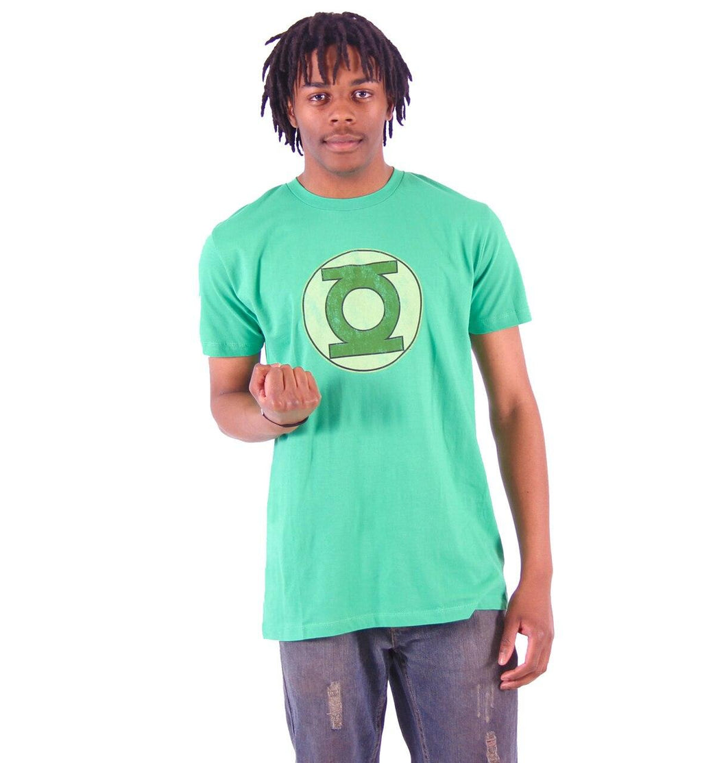 Green Lantern Faded Logo Adult Unisex Retro Cosplay T-shirt