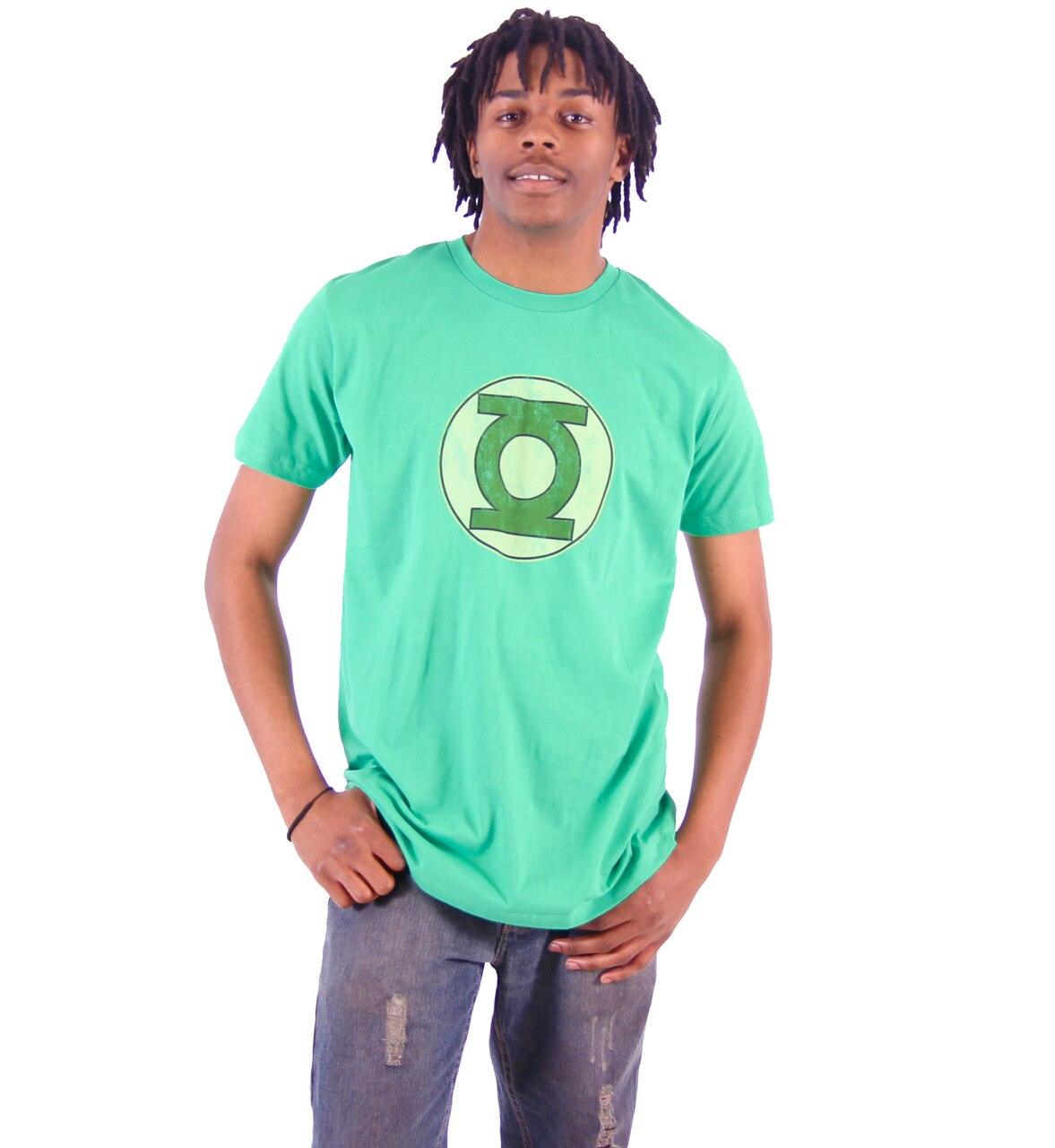 Green Lantern Faded Logo Adult Unisex Retro Cosplay T-shirt
