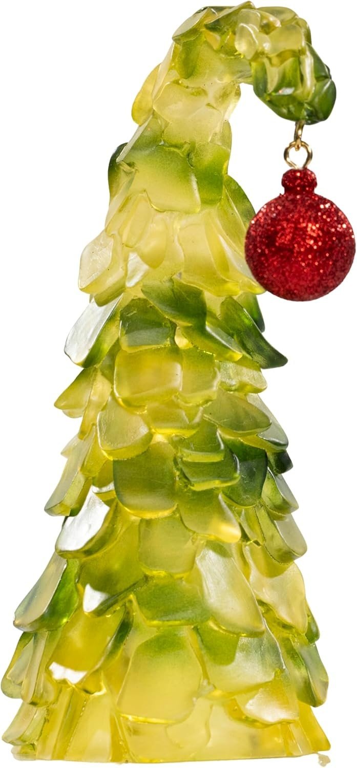 Green Xmas Monster Bendable Christmas Tree 8” Glass Holiday Ornament Decoration