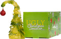 Green Xmas Monster Bendable Christmas Tree 8” Glass Holiday Ornament Decoration