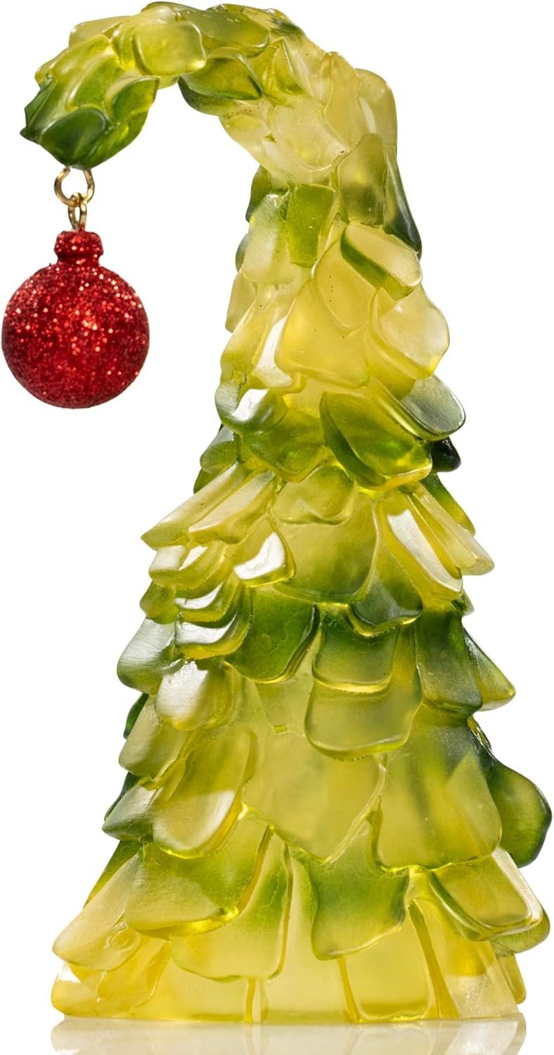 Green Xmas Monster Bendable Christmas Tree 8” Glass Holiday Ornament Decoration
