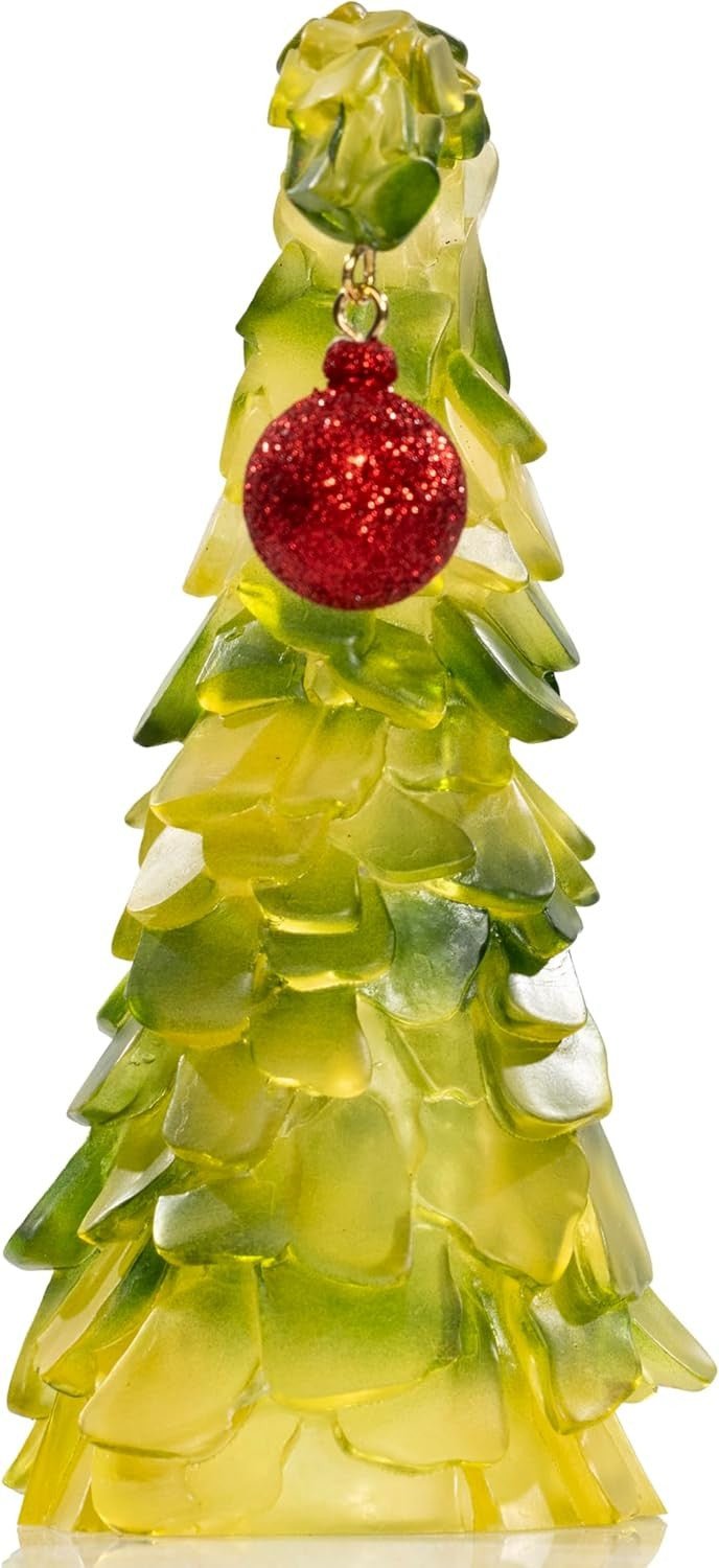 Green Xmas Monster Bendable Christmas Tree 8” Glass Holiday Ornament Decoration