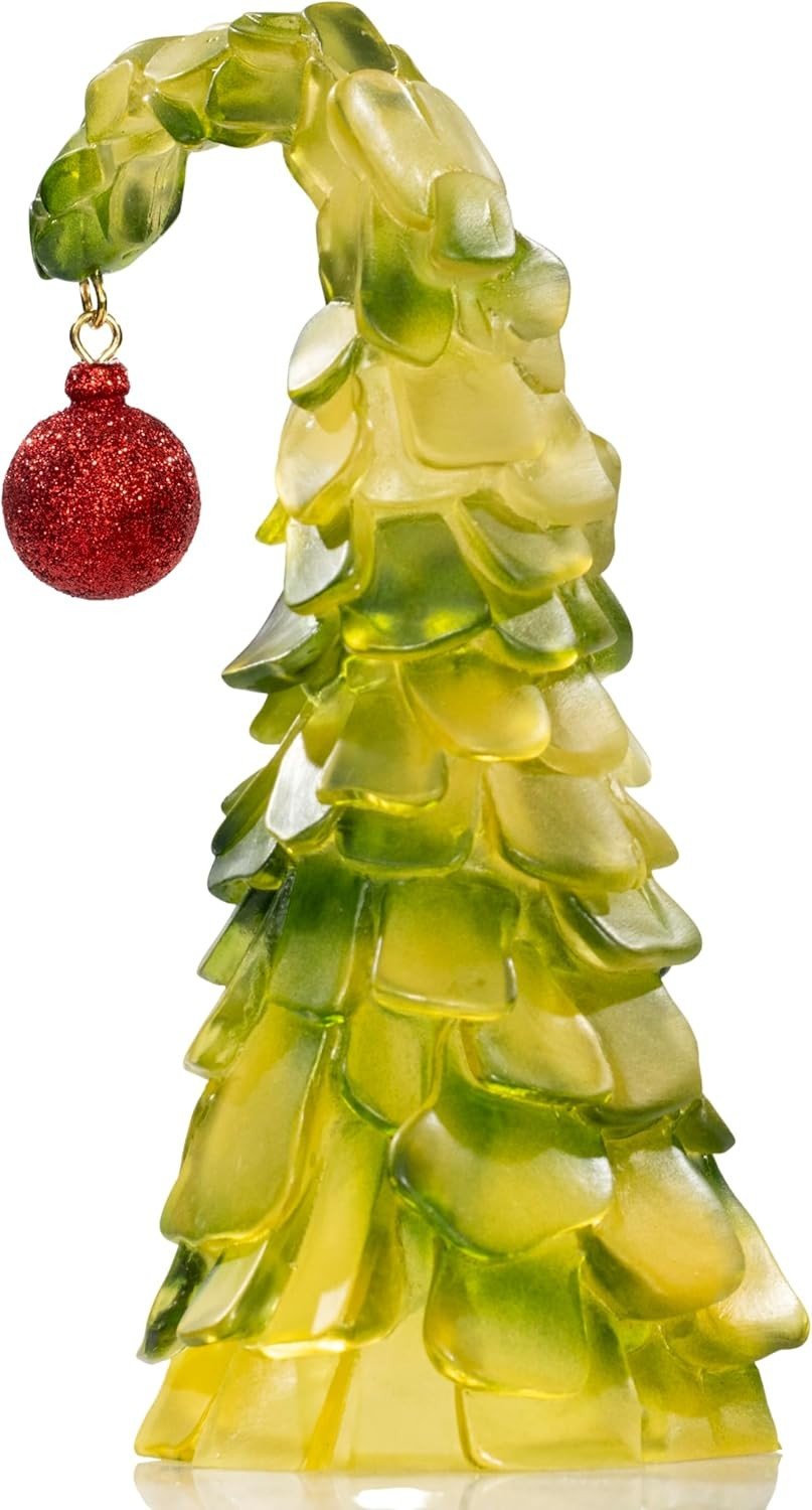 Green Xmas Monster Bendable Christmas Tree 8” Glass Holiday Ornament Decoration