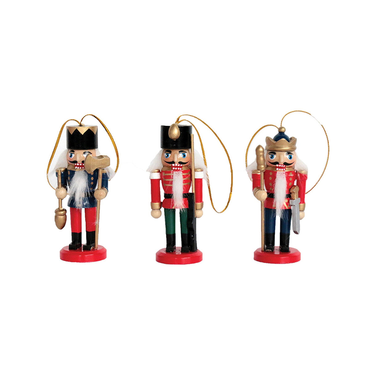 Nutcracker Ornament Set Of 3