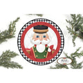 Harlequin Christmas Nutcracker Sign - Wreath Enhancement