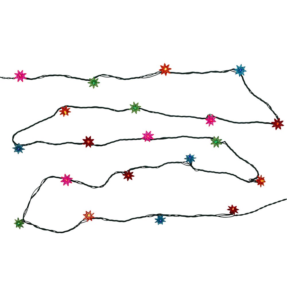 20-Light Multicolored Flower Light Set
