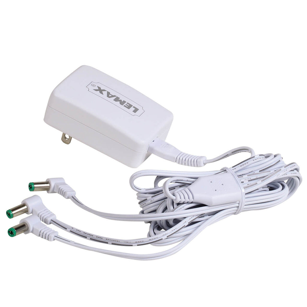 White Power Adapter - 4.5V, 1000mA - 3 Plugs