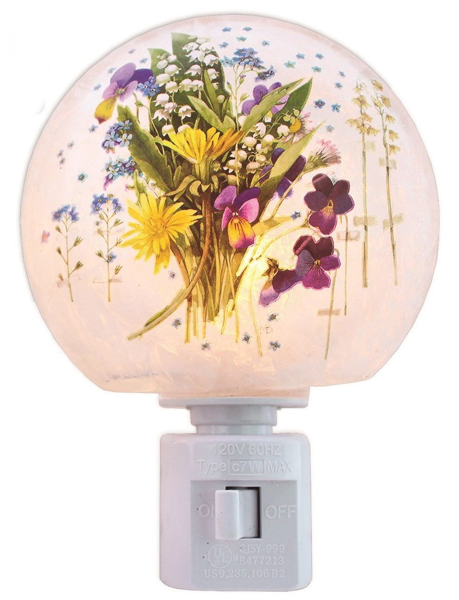 Glass Nightlight - Herb Garden - Pots
