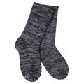 Mouse Creek Gallery Slub Socks - Grey / Black - Child Size 10 -13