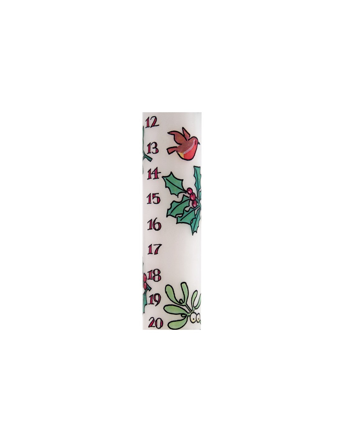 Advent Taper Candle - Holly and the Ivy