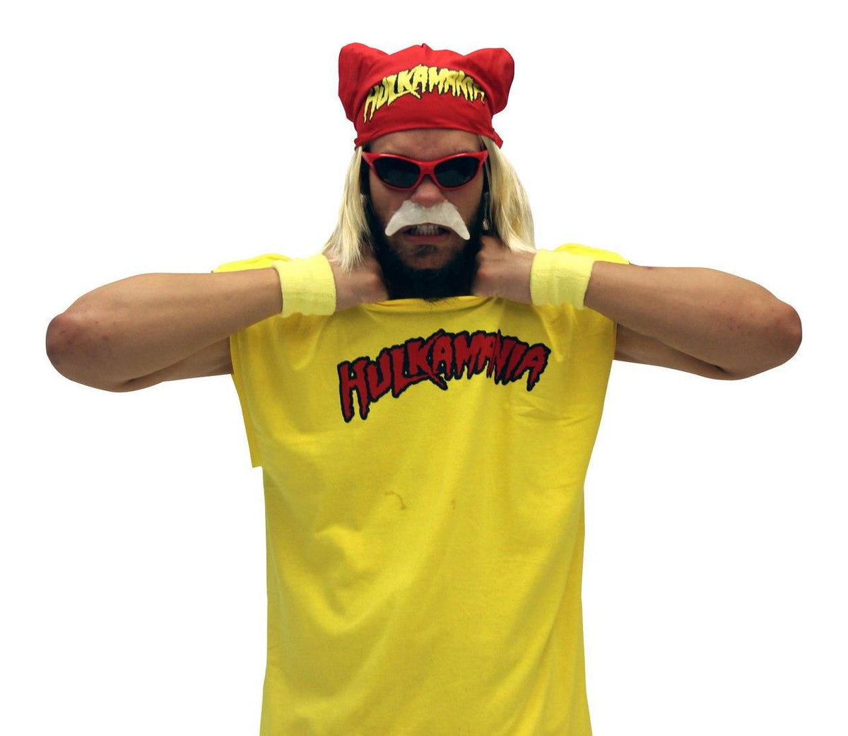 Hulk Hogan Hulkamania Complete Costume Set