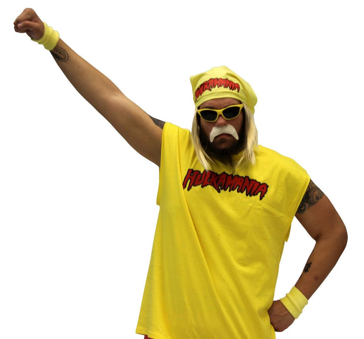 Hulk Hogan Hulkamania Complete Costume Set