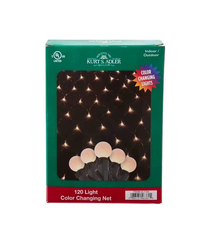 120-Light G15 Frosted Led Color Changing Net Lights