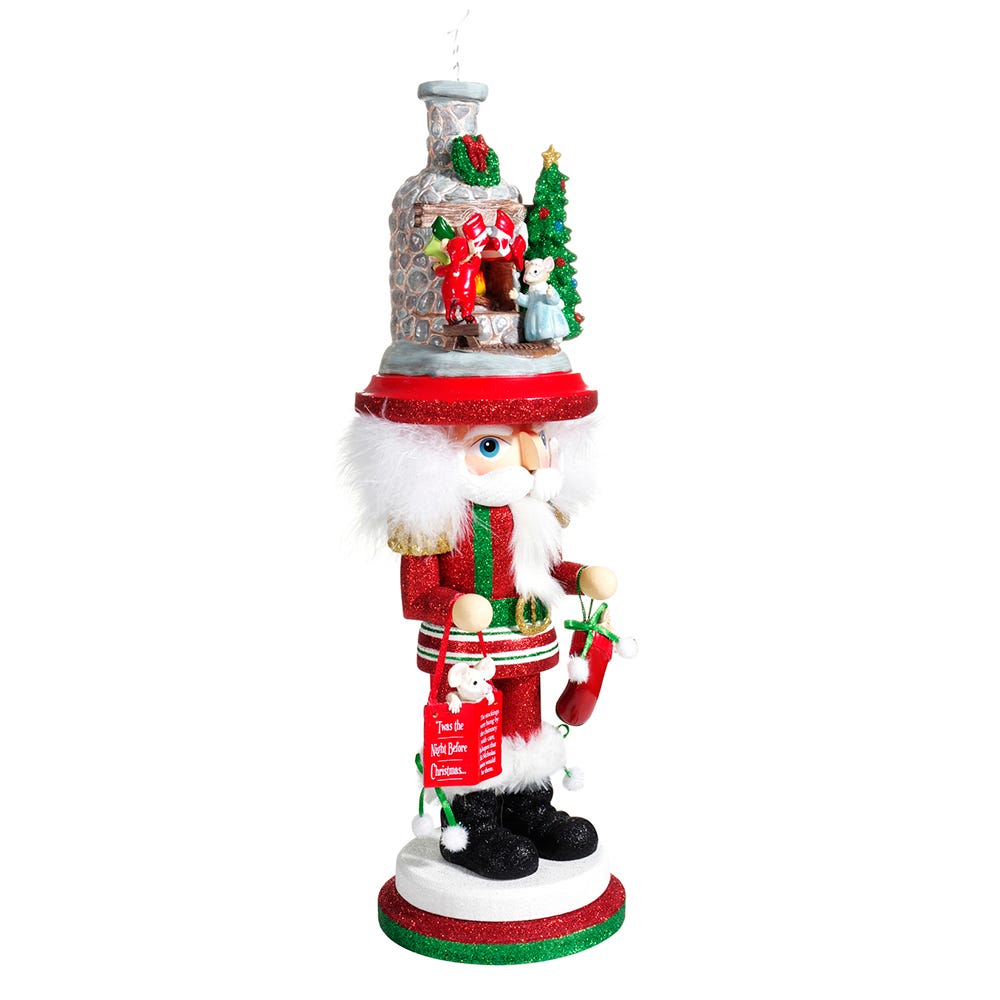 Hollywood Nutcrackers Stockings On Fire Place Nutcracker