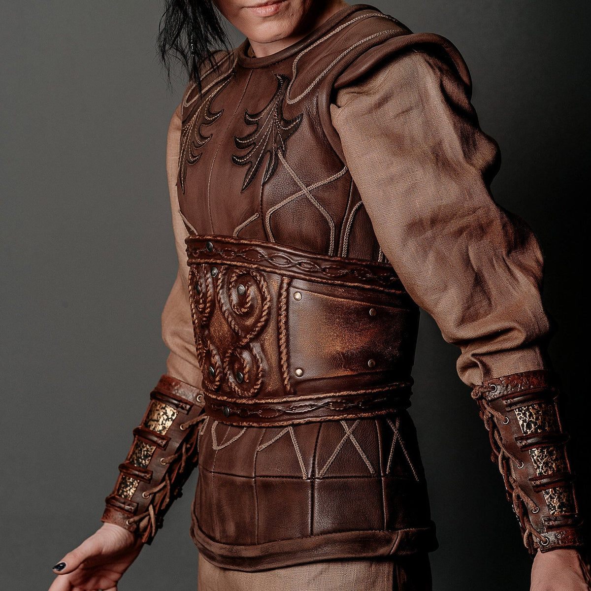 Porunn wide corset belt (Vikings)