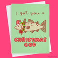 Christmas Cod Card "I got you a Christmas Cod"