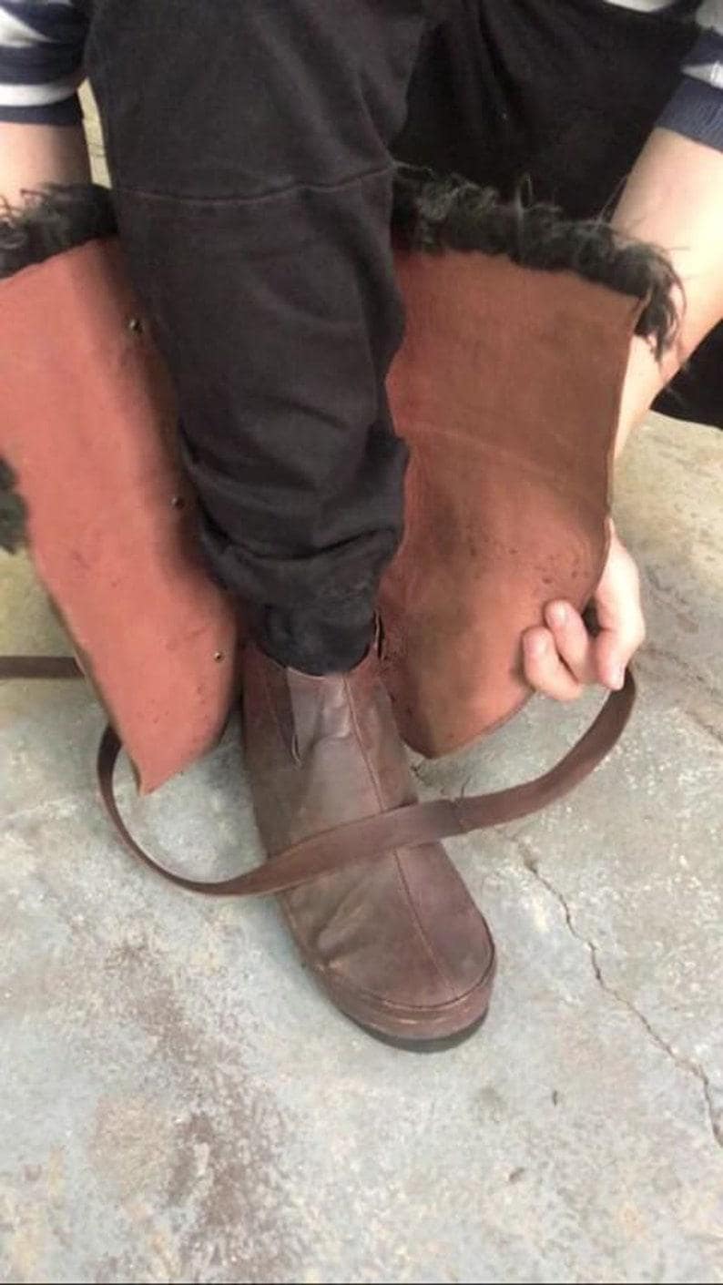 Black High Leather Boots "Assassin"