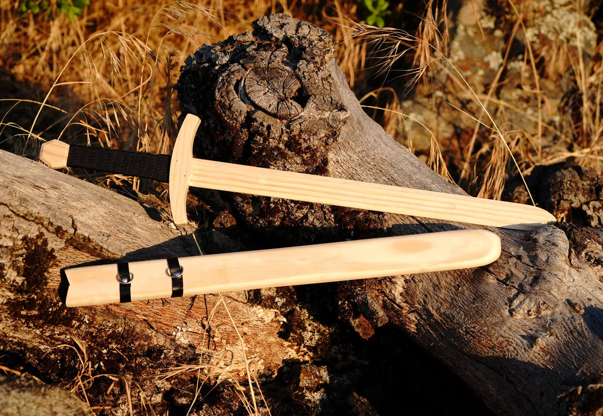 Wooden Toy Sword with EVA Foam Sparring Cover and Sheath | DIY Craft Project