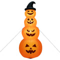 8 Feet Inflatable Halloween Pumpkins Stack with Built-in LED Lights