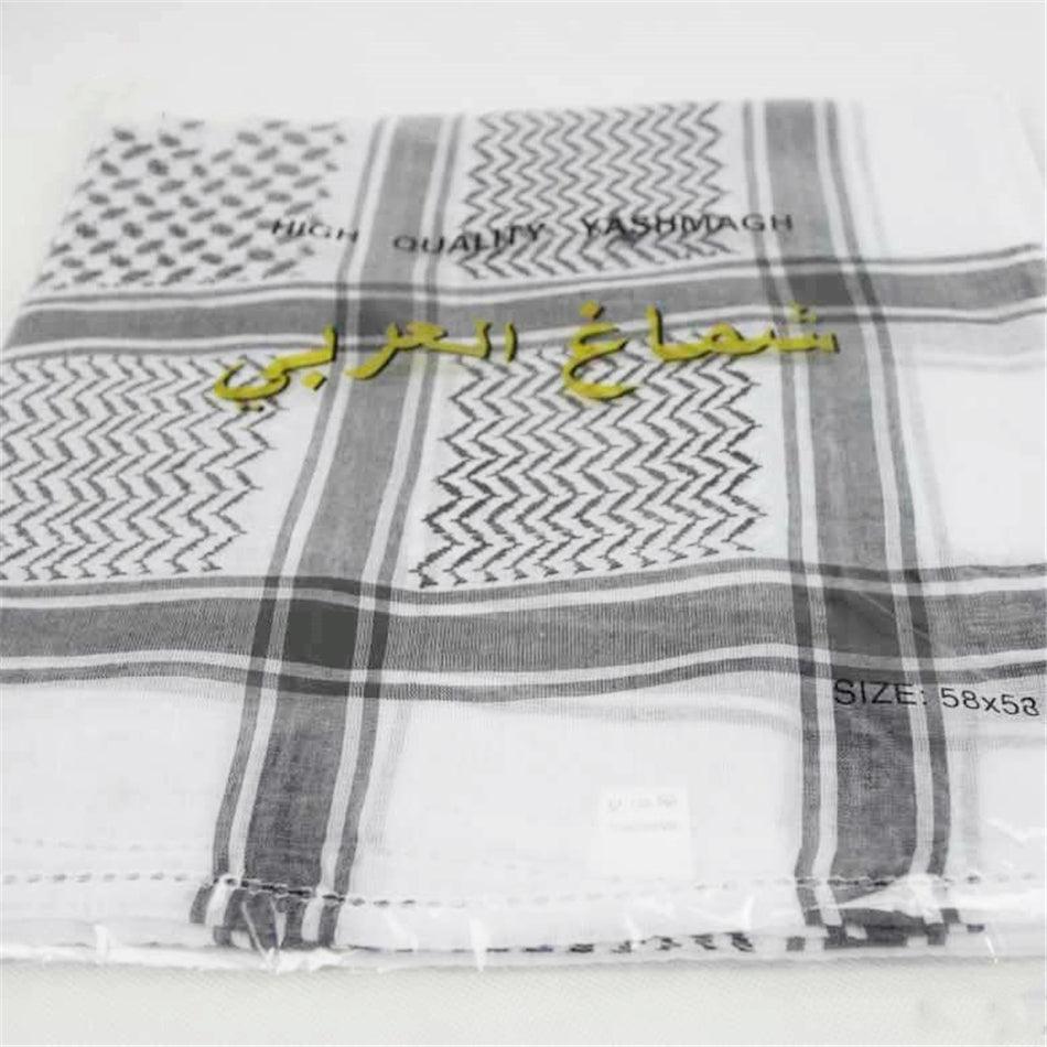 Islamic Men Traditional Costumes Men Plaid Hat Head Scarf Turban Muslim Hijabs Ramadan Pray Caps Unisex Scarves Tassel Desert Arab Keffiyeh Shawl Scarf Military Shemagh Tactical Desert Keffiyeh Head Neck Scarf Arab Wrap with Tassel