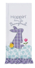 Spring Bunny Bunny Trail Applique Tea Towel