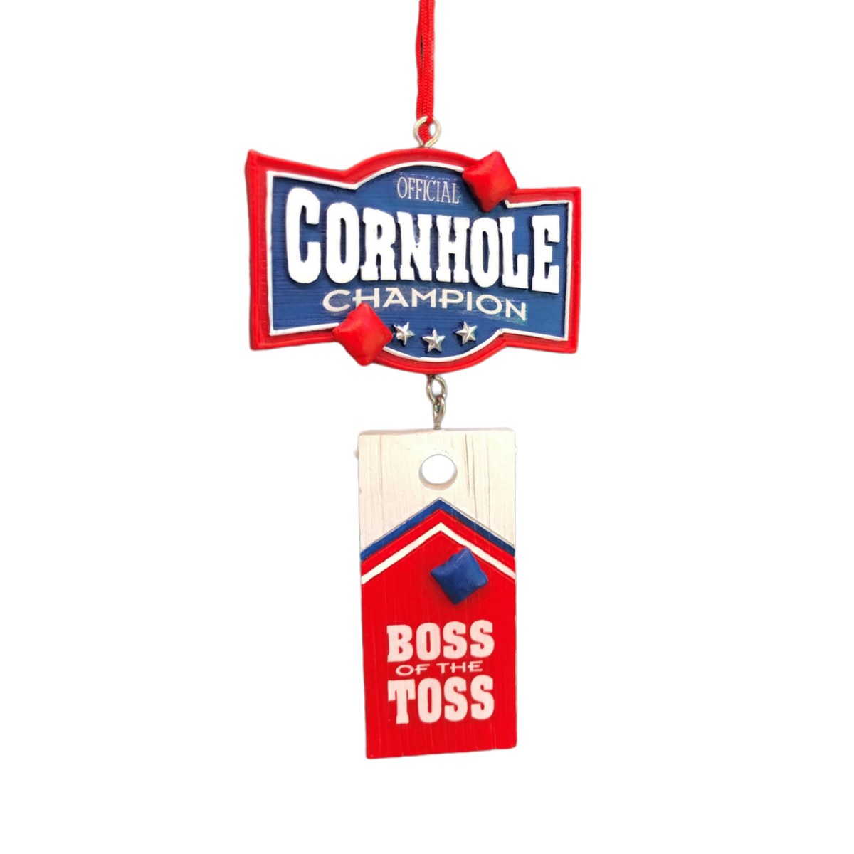 Cornhole Champion Ornament