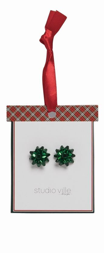 Holiday Bow Earrings -