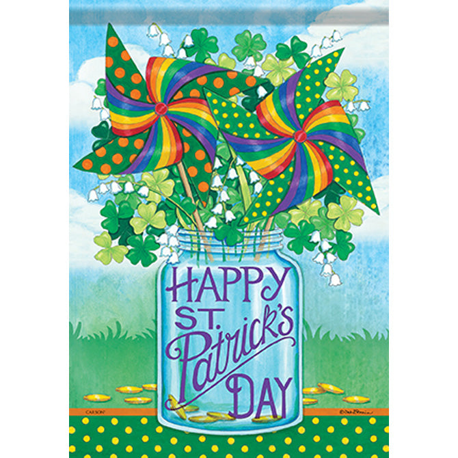 St Patricks Whirligigs Durasoft Large Flag - 28" x 40"