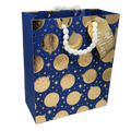 Ornaments on Blue Gift Bag