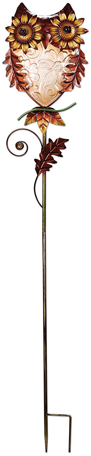 Harvest Blessings Owl Garden Stake