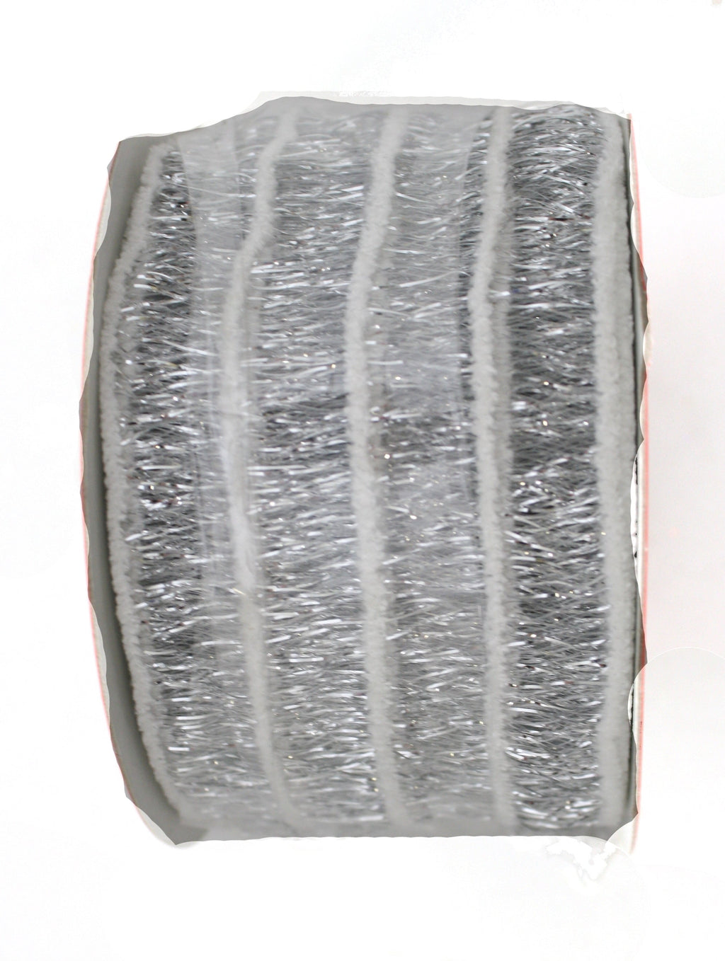 Silver White Mesh Stripe - 2.5x10YD