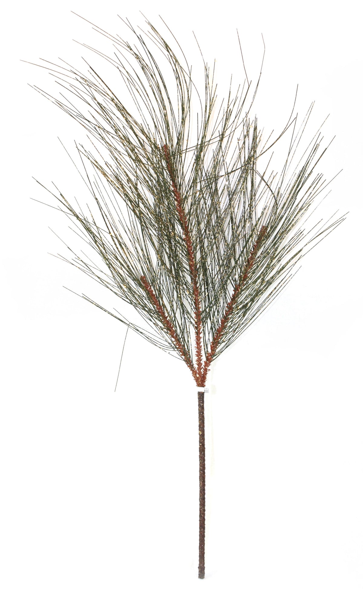 Glitter Antique Gold Pine Spray