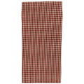 Christmas Memories Red and Cream Check Napkin