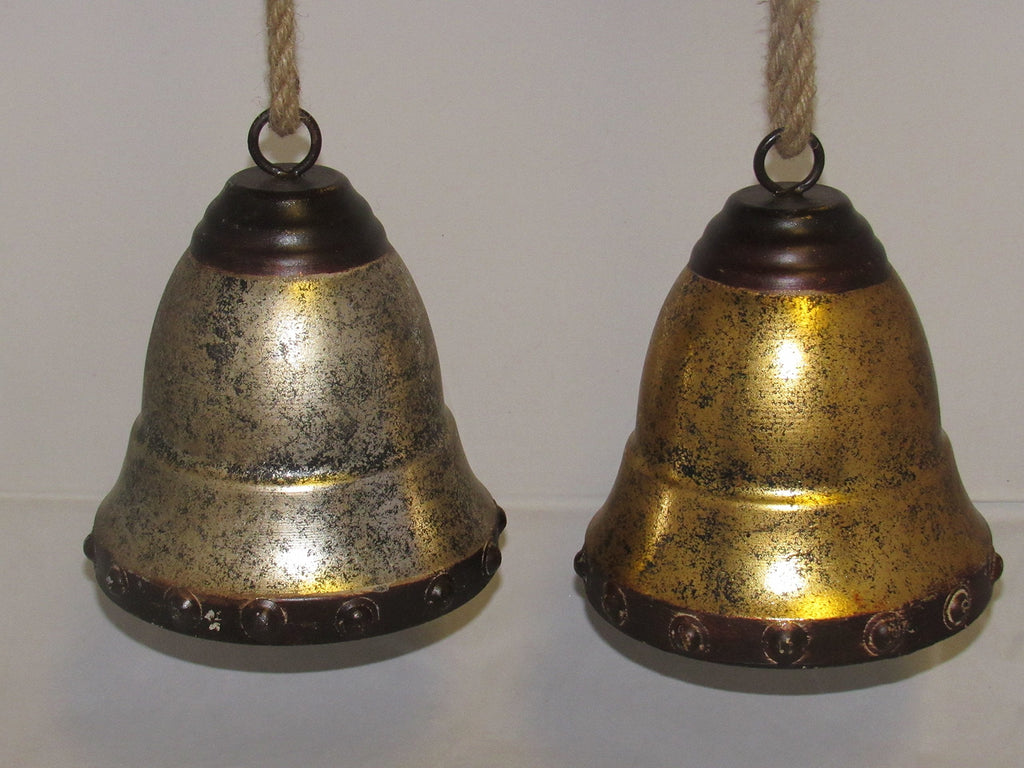 Small Metal Holiday Bell - Gold