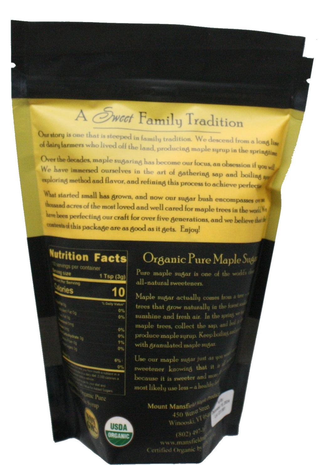 Organic Pure Granulated Maple Sugar